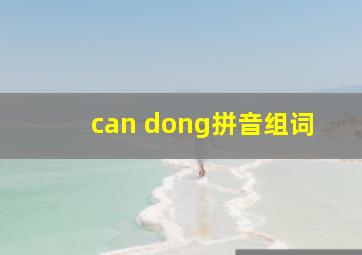 can dong拼音组词